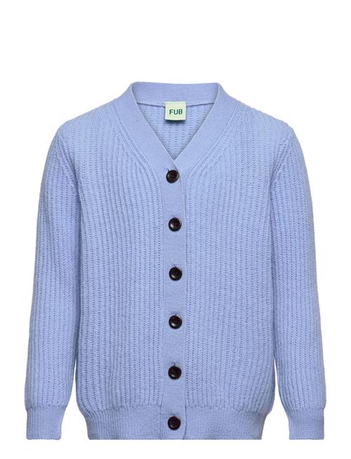 Se FUB Lambswool Cardigan FUB Blue ved Booztlet