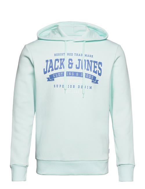 Se Jack & Jones Jjelogo Sweat Hood 2 Col 23/24 Noos Jack & J S Blue ved Booztlet