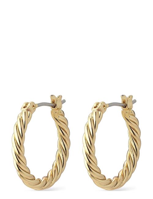 Pilgrim Cece Recycled Twisted Hoop Earrings Pilgrim Gold