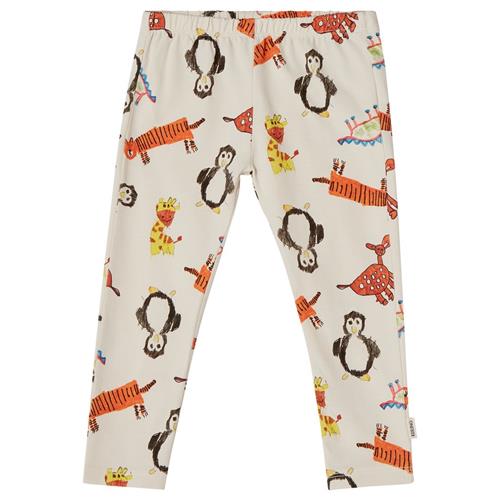 Kuling GOTS Serrai Mønstrete Leggings Young Artists | Hvid | 122/128 cm