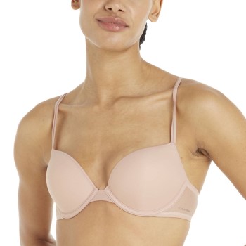 Calvin Klein Bh Sheer Marquisette Push Up Bra Lyserosa A 70 Dame