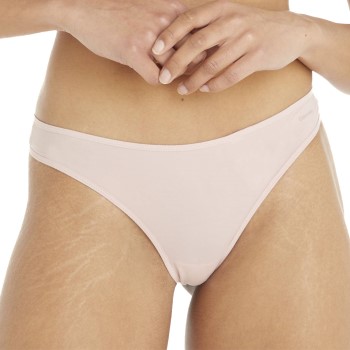 Se Calvin Klein Trusser Sheer Marquisette Thong Lyserosa Medium Dame ved Timarco