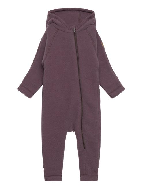 Se mikk-line Wool Baby Suit W Ears Mikk-line Purple ved Booztlet