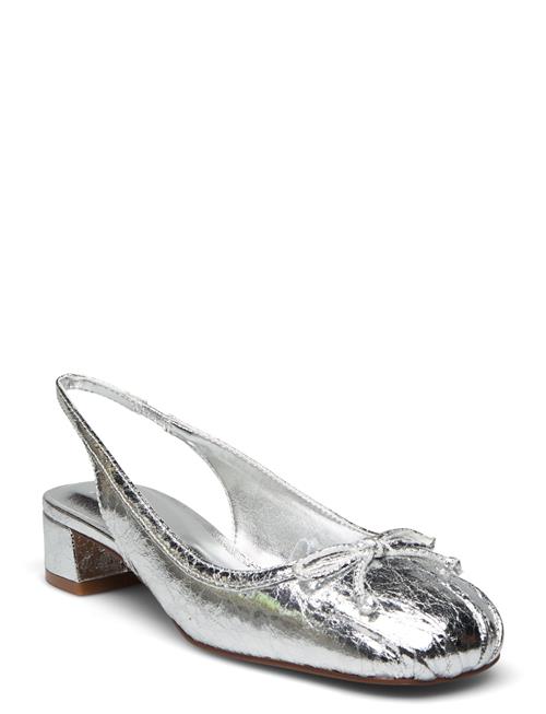 Mango Sling Back Ballerina Mango Silver