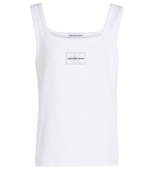 Calvin Klein Calvin Klein Top - Rib - Badge Square - Bright White