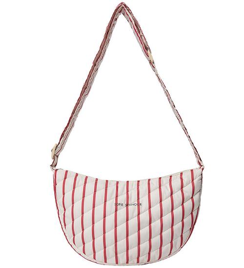 Sofie Schnoor Skuldertaske - Off White/Berry Striped