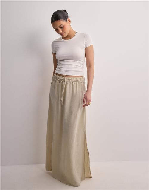 JDY - Beige - Jdydivya Life Hw Maxi Slit Skirt Wv