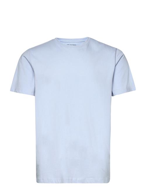 Se Selected Homme Slhaspen Ss O-Neck Tee Noos Selected Homme Blue ved Booztlet