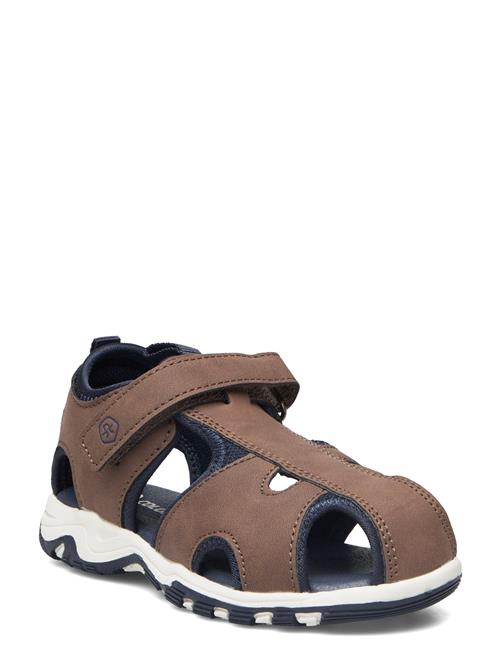 Baby Sandals W. Velcro Strap Color Kids Brown