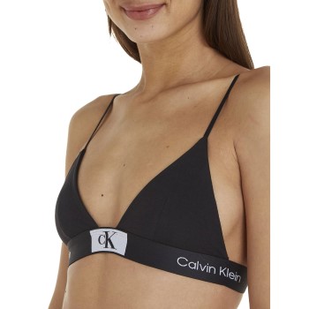 Calvin Klein Bh CK96 Triangle Bra Sort bomuld Medium Dame