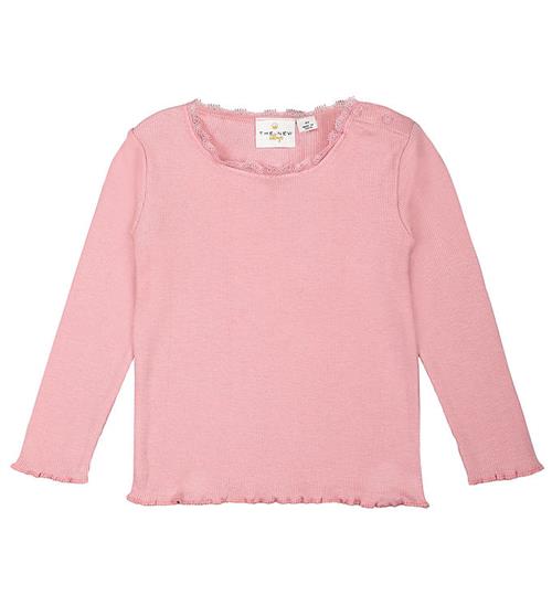 Se The New Siblings Bluse - Rib - TnsKrista - Pink Nectar ved KidsWorld