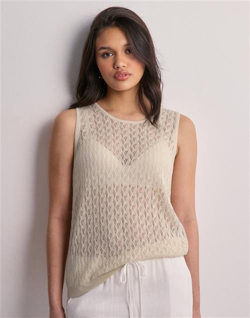 Selected Femme - Beige - Slfagny Sl Knit Top