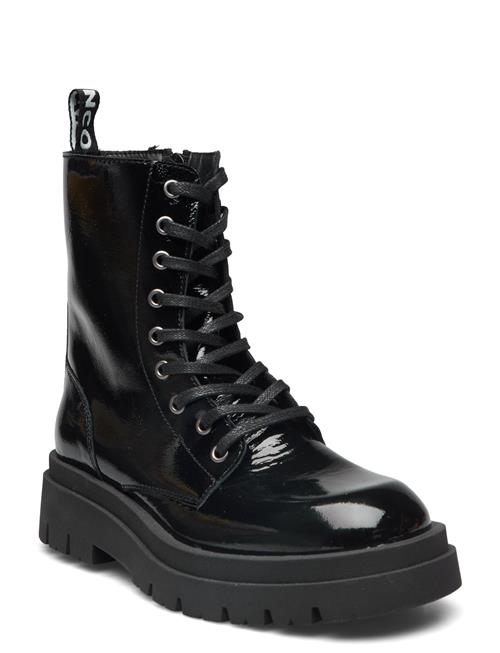 Se Bianco Biakwamie Laced Up Boot Nappa Lak Bianco Black ved Booztlet