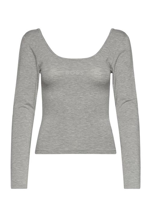 BOSS Stmt_Ls-Scoop Top BOSS Grey