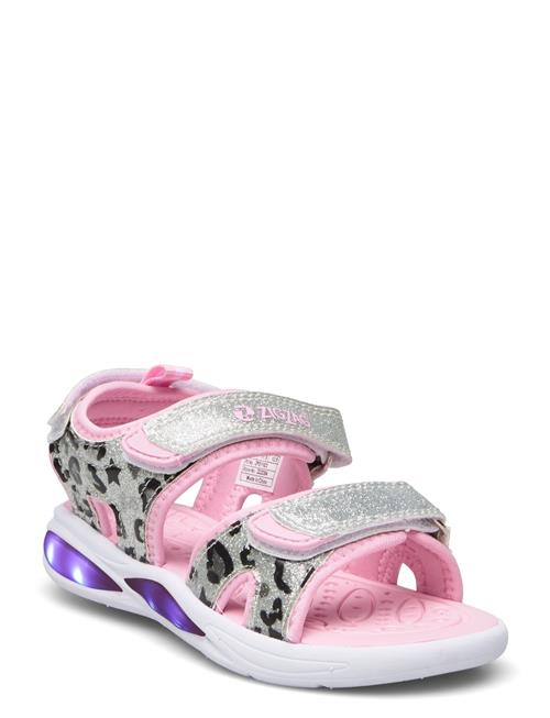 ZigZag Flouer Kids Sandal W/Lights ZigZag Silver