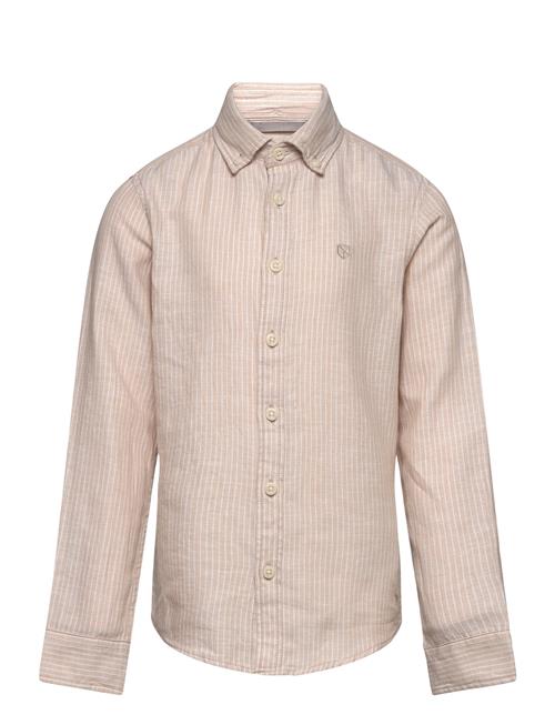 Jack & Jones Jprccmaze Linen Shirt L/S Jnr Jack & J S Beige