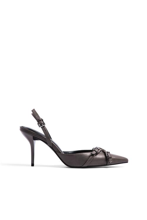 Pumps med hardwaredetalje - Grey