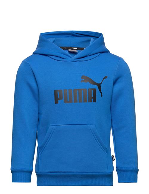 Se PUMA Ess Big Logo Hoodie Fl B PUMA Blue ved Booztlet