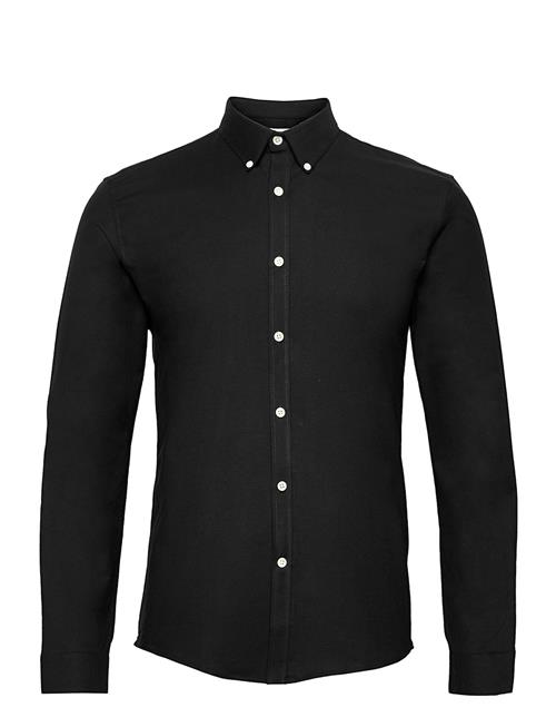 Lindbergh Yarn Dyed Oxford Superflex Shirt L/ Lindbergh Black