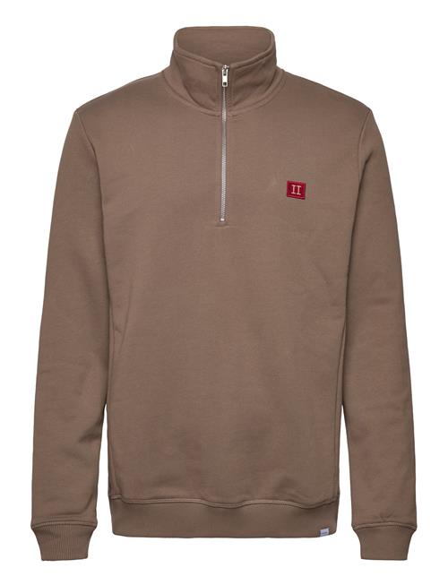 Se Les Deux Piece Half-Zip Sweatshirt Les Deux Beige ved Booztlet