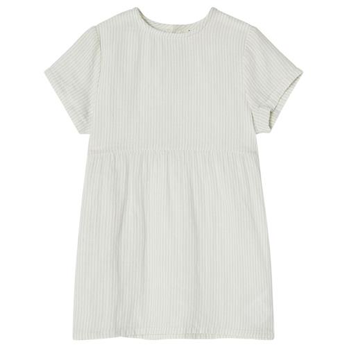 Se Buddy & Hope GOTS Mia Stribet Kjole Blå 98/104 cm  Blå  98/104 cm  kvinde ved Babyshop