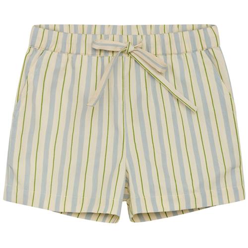 Se Flöss Bobby Shorts Blue/Green Stripe | Blå | 98 cm ved Babyshop