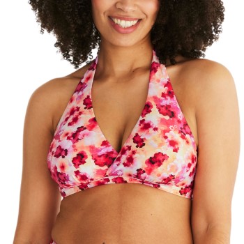 Abecita Maui Halterneck Bikini Bra Rosa Mønster  B/C 80 Dame