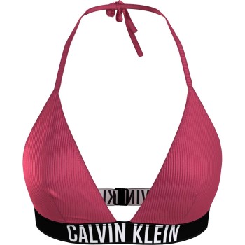 Calvin Klein Instense Power Triangle Bikini Top Rosa nylon X-Large Dame