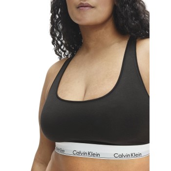 Calvin Klein Bh Modern Cotton Plus Unlined Bralette Sort 3XL Dame