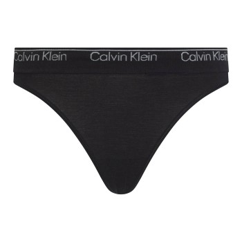 Calvin Klein Trusser Modern Seamless Thong Sort Large Dame