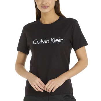 Calvin Klein SS Crew Neck Sort bomuld Medium Dame