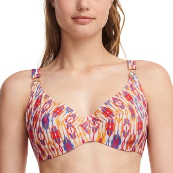 Se Chantelle Swimwear Underwired Covering Bra Orange mønster D 85 Dame ved Timarco