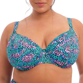 Elomi Electric Savannah UW Plunge Bikini Top Leopard I 75 Dame