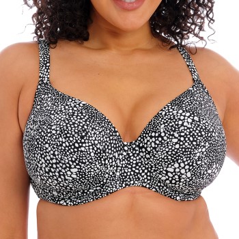 Elomi Pebble Cove Underwire Plunge Bikini Top Sort F 80 Dame