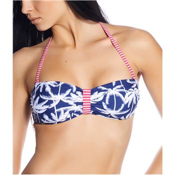 Esprit Sunset Padded Bandeau Navy Navy 36 Dame