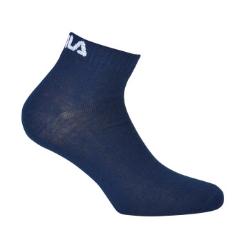 FILA Strømper 3P Quarter Plain Socks Marineblå Str 39/42