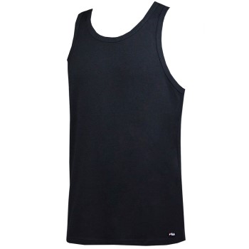 FILA Round Neck Tank Top Sort bomuld Medium Herre