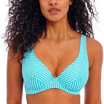 Freya Jewel Cove UW High Apex Bikini Top Turkis Mønster G 70 Dame