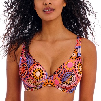 Freya Santiago Nights UW High Apex Bikini Top Rosa Mønster  E 70 Dame