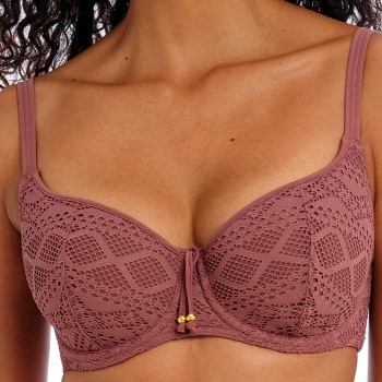 Freya Sundance Padded Bikini Top Brun polyamid D 80 Dame