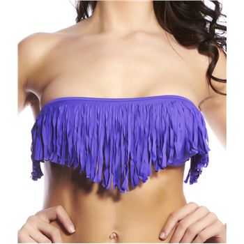 Hot Anatomy Sexy Fringed Bandeau Lilla Small Dame