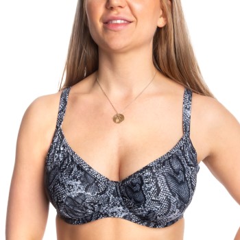 Missya Bell Bikini Wire Bra Print Sort mønstret C 85 Dame