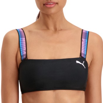 Se Puma Bandeau Bikini Top Sort X-Small Dame ved Timarco