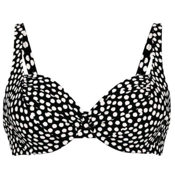 Rosa Faia Summer Dot Bikini Top Sort/Hvid B 42 Dame