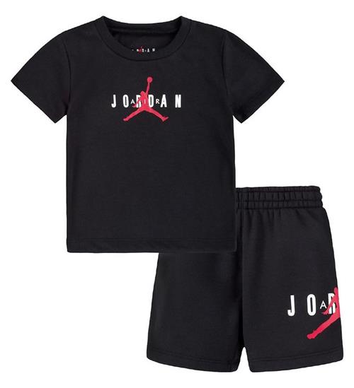 Jordan Jordan T-shirt/Sweatshorts - Sort m. Logo