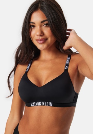 Se Calvin Klein Lightly Lined Bralette Black S ved Bubbleroom