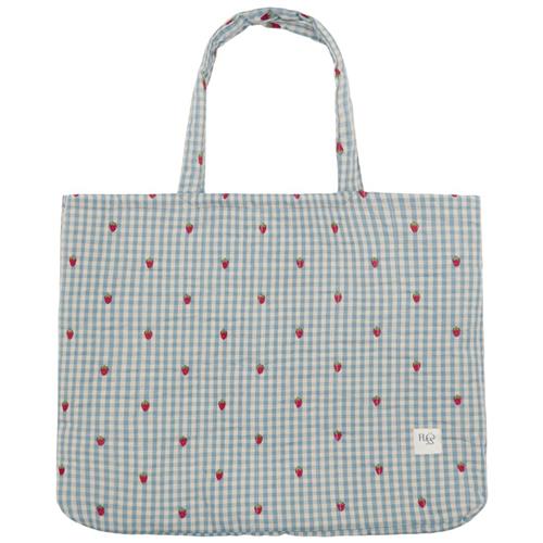 Flöss Polly Gingham Tote Taske Med Bærer Blå | Blå | 0