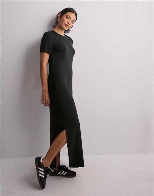 Pieces - Sort - Pcsofia Ss T-Shirt Maxi Dress Noos