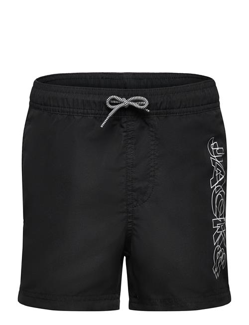 Jack & Jones Jpstfiji Jjswim Double Logo Ly Sn Jnr Jack & J S Black