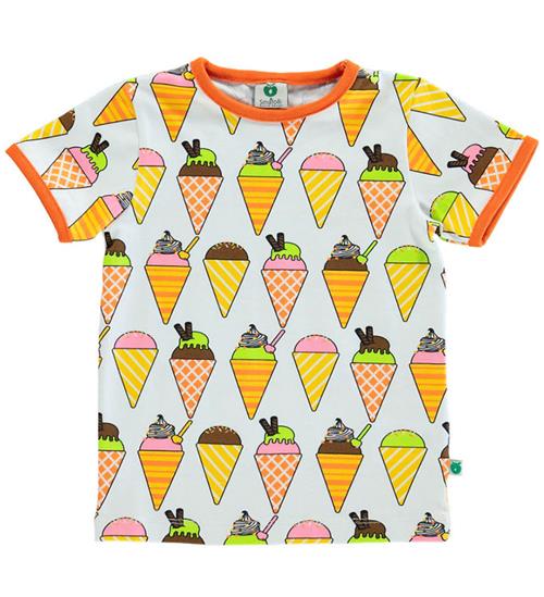 Se SmÃ¥folk T-shirt - Cream m. Is ved KidsWorld